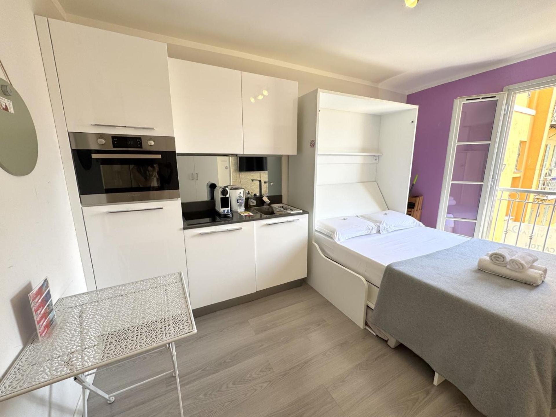 Aparthotel Riviera Nice Cote D'Azur - Old Town - Studio Ac - Sea View - 50M Promenade Des Anglais- La Maison Linda Экстерьер фото